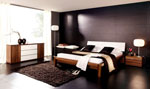 Дизайнерска спалня в черно по поръчка 67-2618